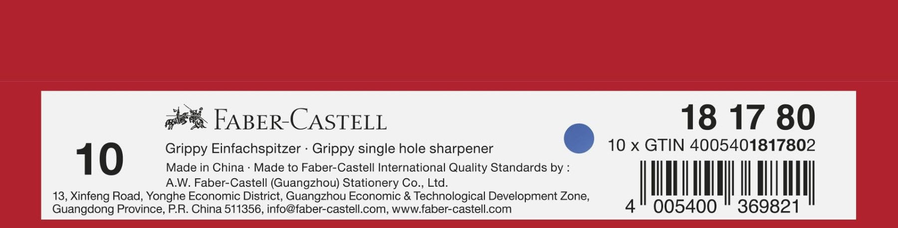 Faber-Castell Grippy Taille-crayon simple
