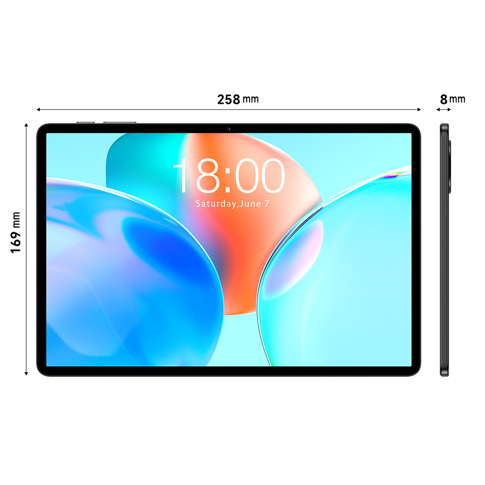 TECLAST P50T Tablette 11 po, Android 16, 4 Go de mémoire vive + 128 Go de stockage, Wi-Fi 5G, Processeur T7200 à huit cœurs, Batterie 7000 mAh, GPS, OTG, Prise audio 3,5 mm