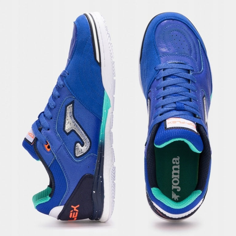 JOMA Chaussures de futsal Top Flex Rebound pour intérieur Bleu 45