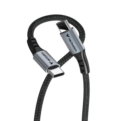 Verbatim Câble USB-C vers USB-C Synchronisation & Charge avec indicateur de puissance 100 W Noir