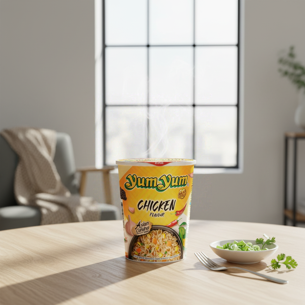 Yum Yum Soupe de nouilles en coupelle saveur poulet - 70 g