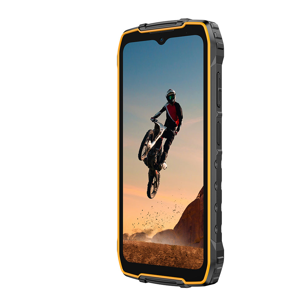 Ulefone RugKing 4 Pro Téléphone Rugged Orange, 16 Go + 256 Go Batterie 10200 mAh Écran 6,56" 120 Hz Double SIM, NFC