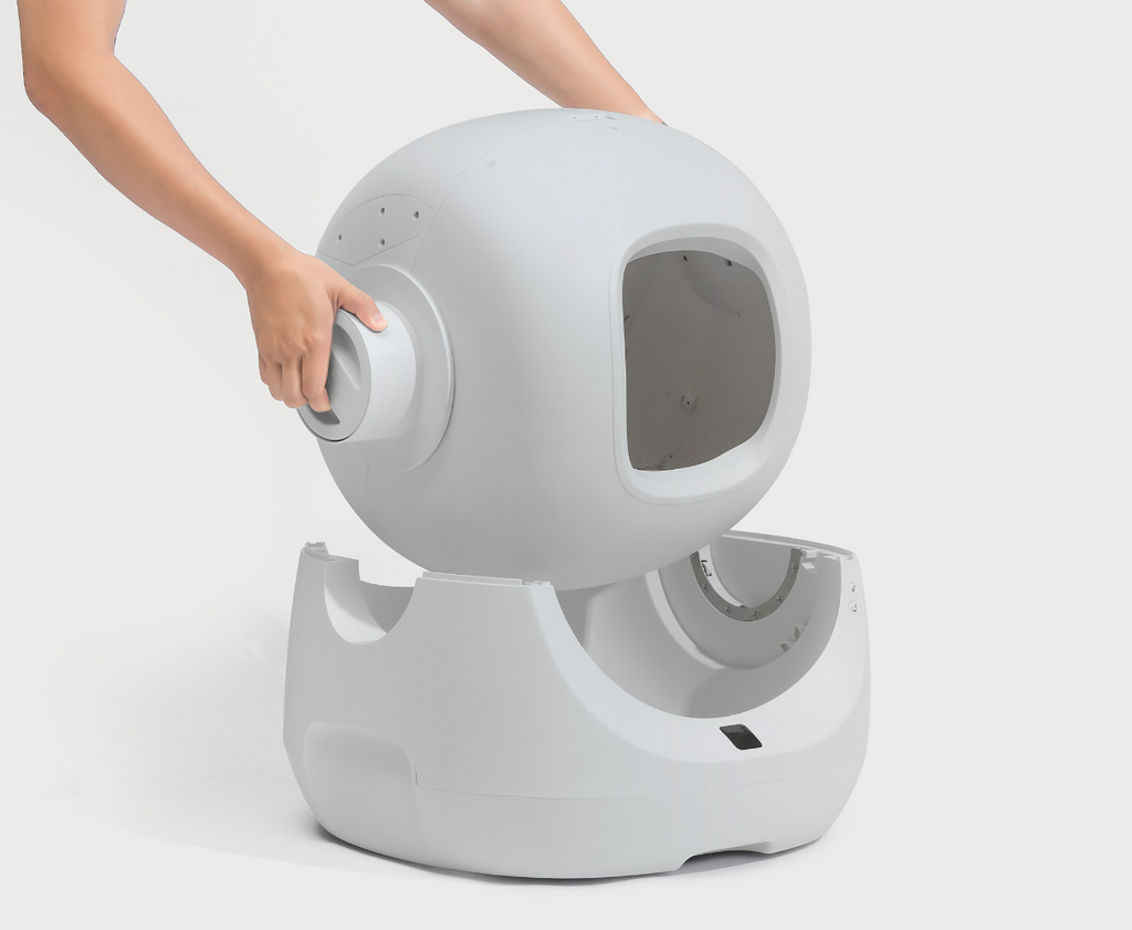 CATLINK BayMax SE Lite Bac à litière intelligent autonettoyant XL pour chats de 1,6 à 10 kg avec 8 protections de sécurité, suivi de santé via application, 4 modes de nettoyage et conception à entrée basse - 70 L