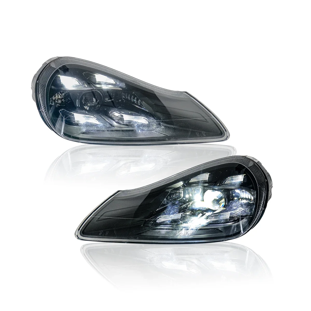 TYPY Phares avant LED matrice pour Porsche Cayenne 957 (2007-2010), feux de croisement, feux de jour (DRL), accessoires auto, installation Plug & Play