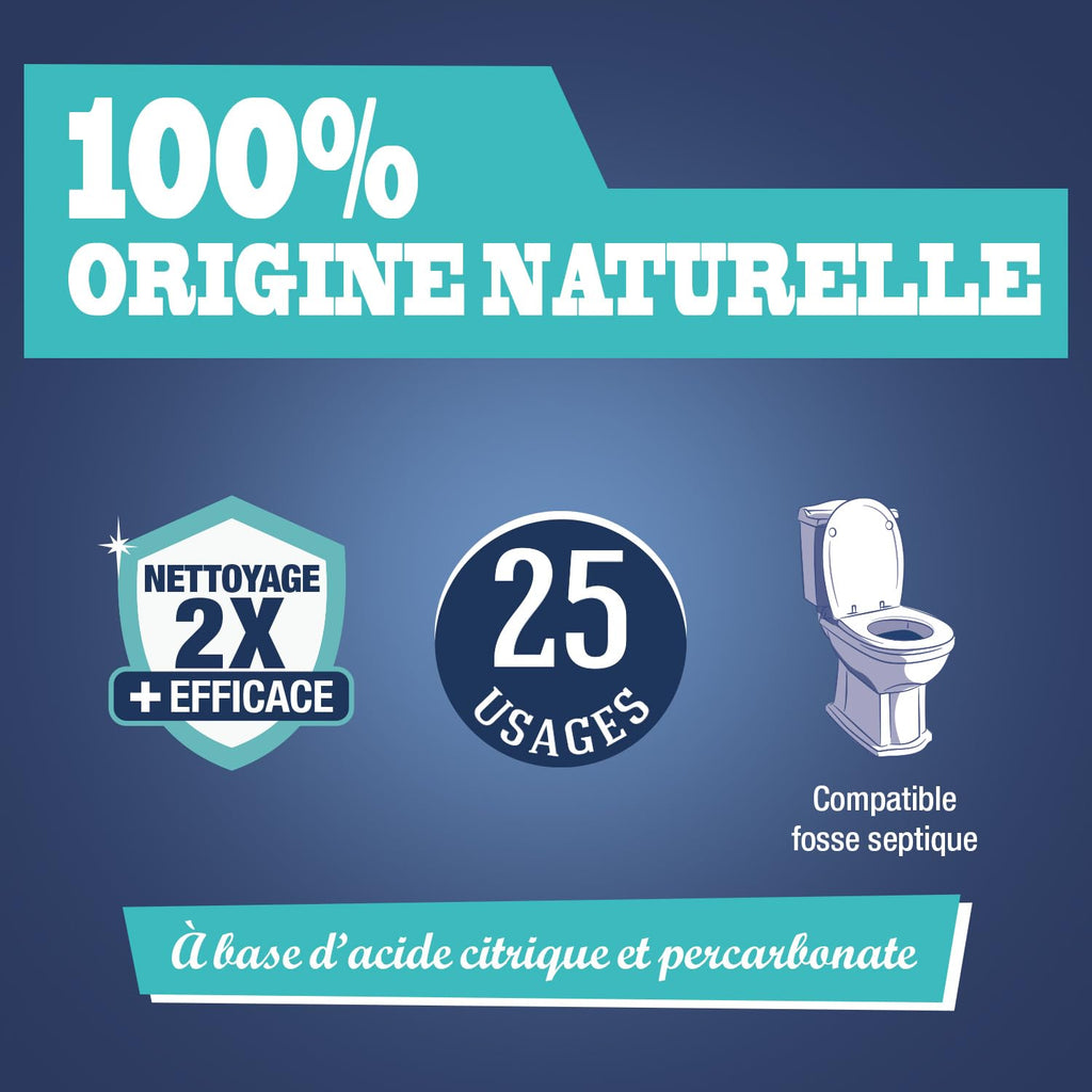 Jacques Briochin Poudre Nettoyante Mousse WC Acide Citrique 500 g