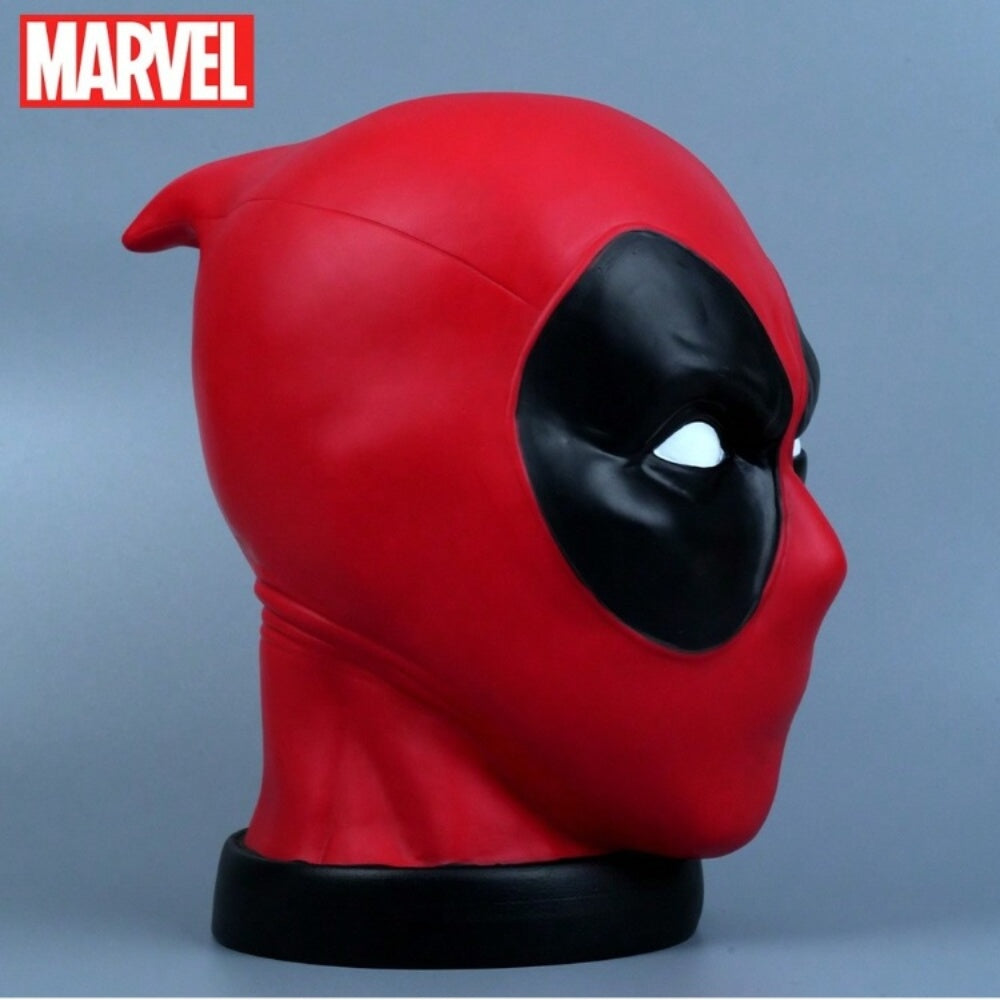 Tirelire Tête de Deadpool Marvel Officielle 3D en PVC – Boîte à Monnaie Collection Étanche et Antichoc, Figurine Décorative de Bureau Cadeau