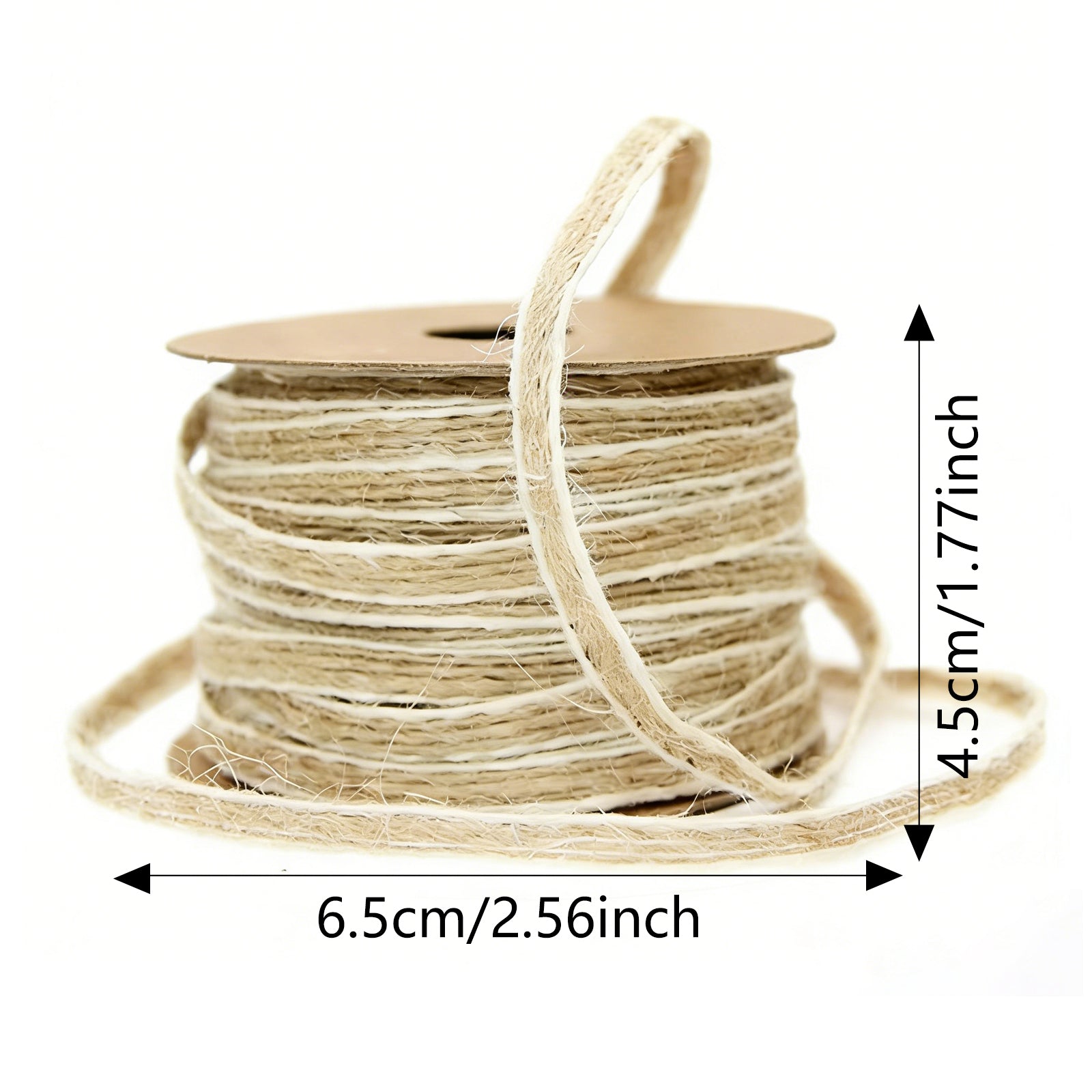 JU7CER Rouleau de filet en jute 2 pièces avec cordon en lin jaune et ruban tissé nœud décoratif DIY pour les arts de Noël et l'emballage de la ligne de pêche Longueur : 10 m, largeur : 0,6 cm