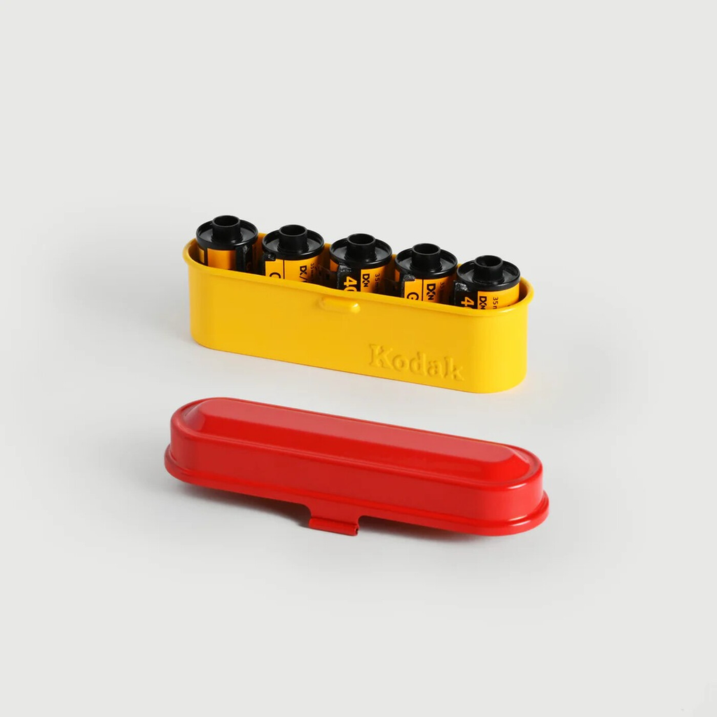 Kodak Boîte de rangement en métal pour film Kodak 135 mm Rouge