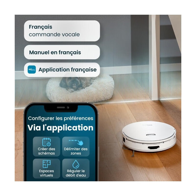 EziClean® Aspirateur connecté Tout-en-un Z15 Pro