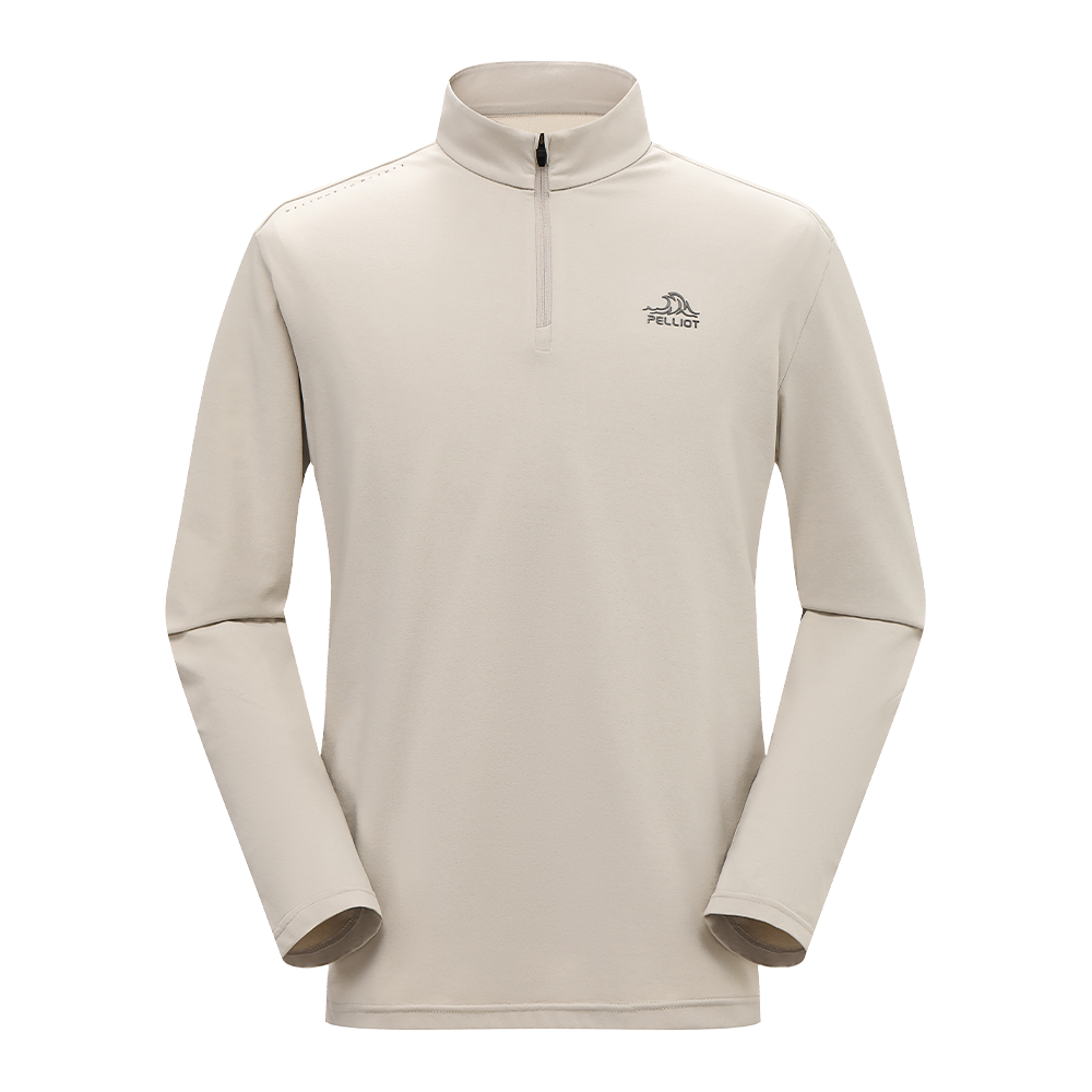 PELLIOT T-shirt à manches longues pour homme Voyage Camping Étanche Durable - Gris - XL