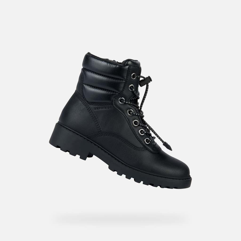 GEOX Casey ABX Bottines imperméables pour filles noir