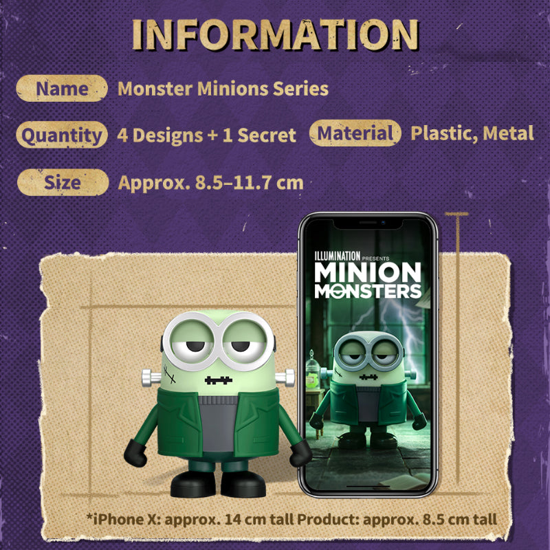 52TOYS Série Minions - Figurine mécanique à ressort articulée, boîte mystère, jouet tendance, produit dérivé Universal, envoi aléatoire
