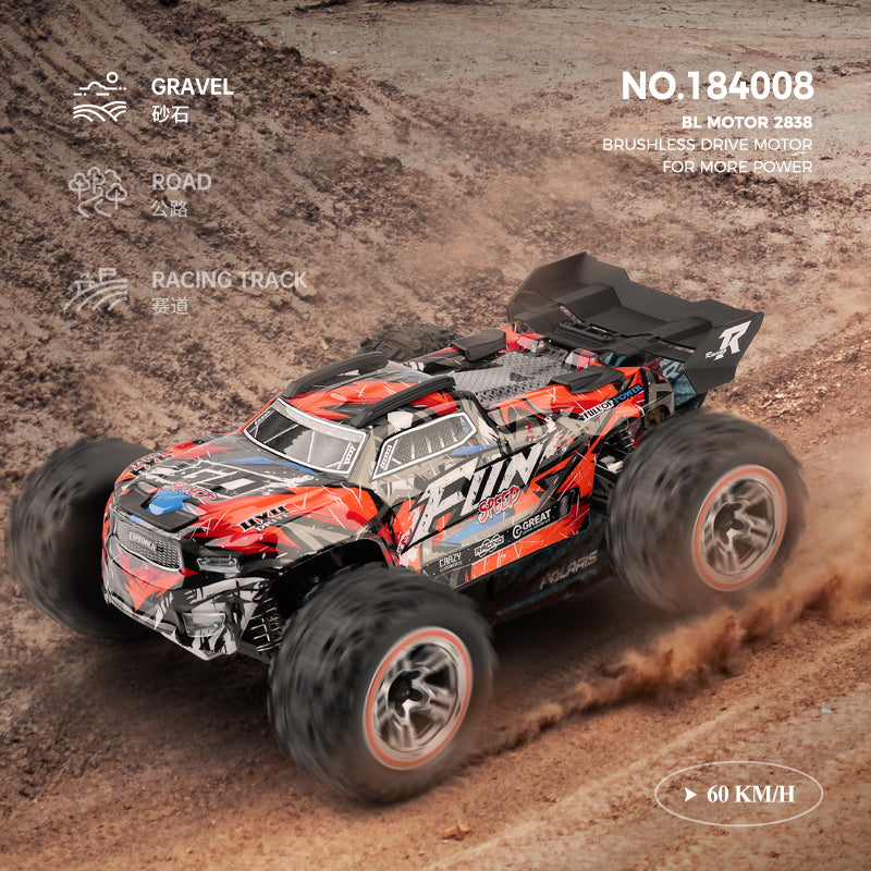 Voiture tout-terrain 4x4 brushless 3-en-1 à grande taille échelle 1:18