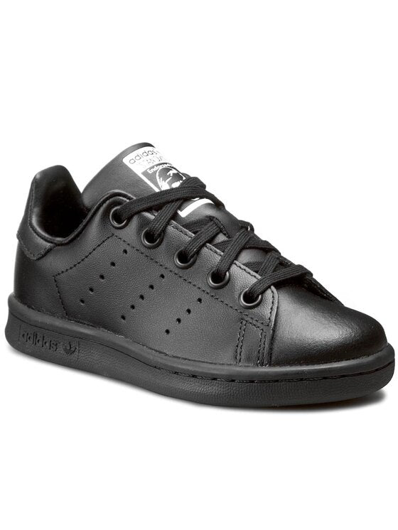 adidas Baskets Originals Stan Smith enfant à lacets Noir
