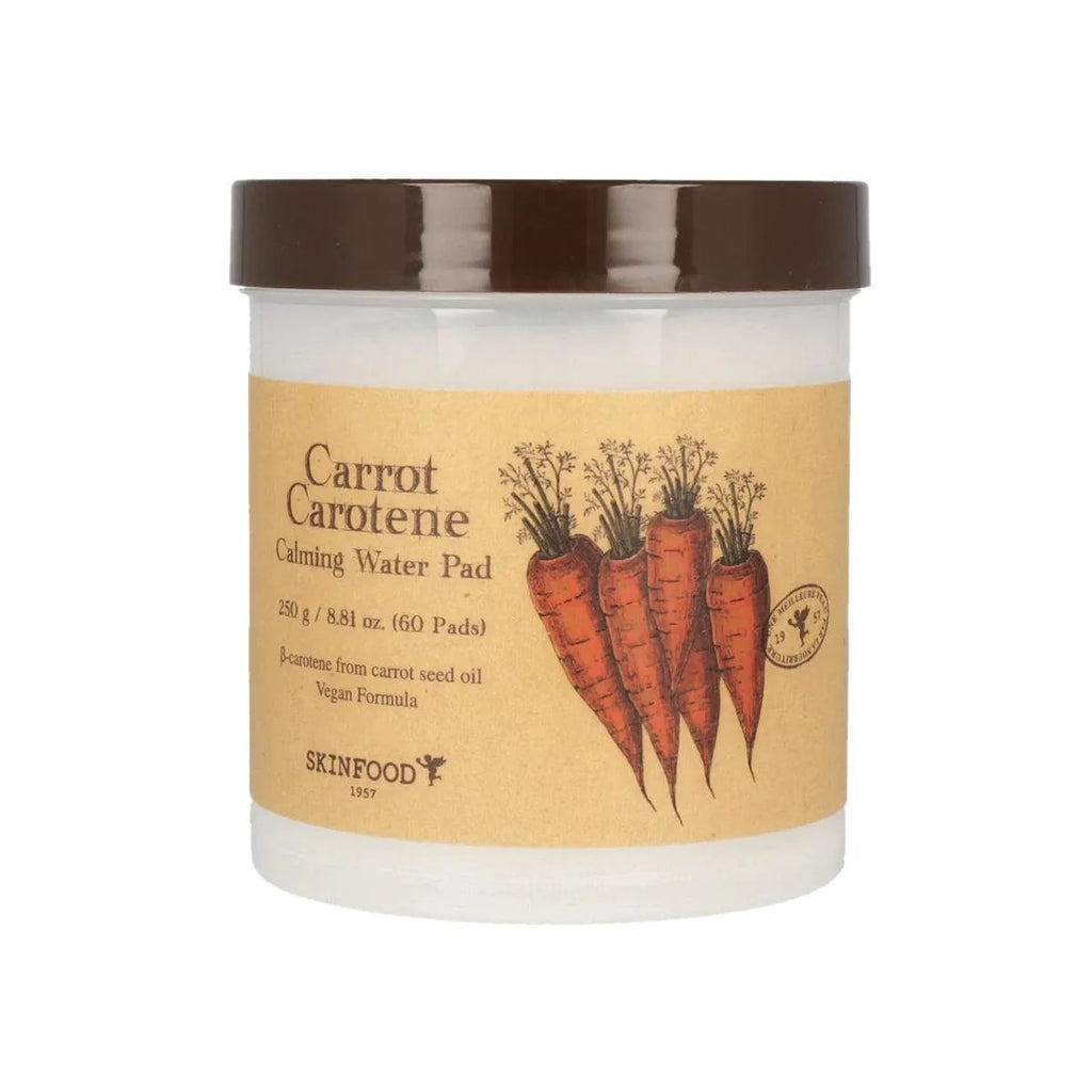 SKINFOOD Disques d'Eau Apaisants Carotte Carotène (Disques Toniques Apaisants) 250 g (60 Disques)