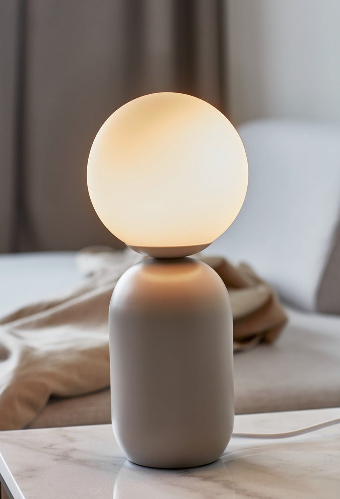 Lampe à poser NOTTI métal gris IP20 E14 - Nordlux, Intérieur