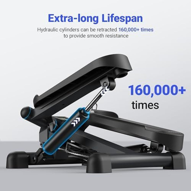 Merach Mini-stepper avec bandes de résistance pour entraînement complet du corps à domicile