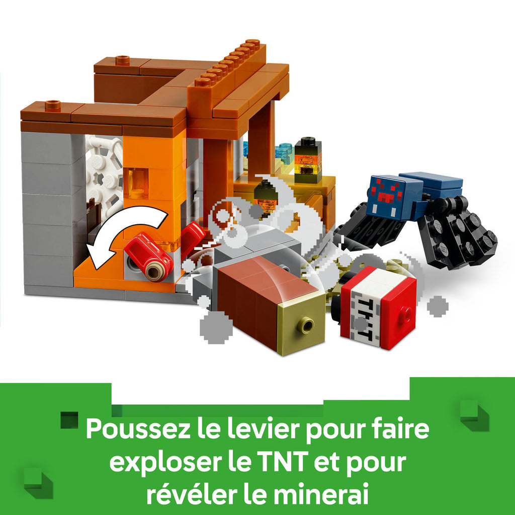 LEGO Minecraft 21269 L’Expédition à la Mine du Tatou – Set de Construction