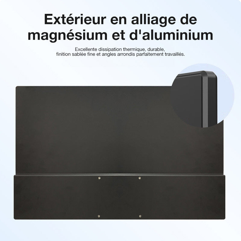 Lepow Ecran multifonctionnel portable 15,6", IPS HD, interface USB-C, compatible avec plusieurs appareils