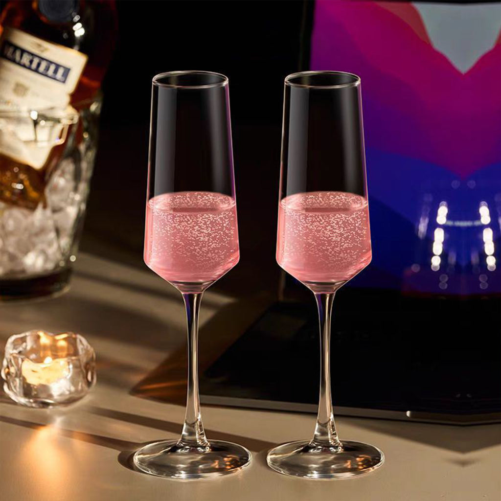 Ju7cer Verre à vin en verre transparent, Adapté aux célébrations, mariages et fêtes, 175 ml, 1 pièce