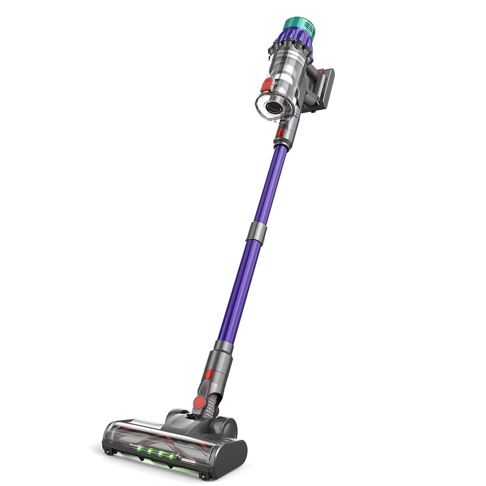 COTIAR V22 Aspirateur sans fil 650 W, 55 kPa de puissance d’aspiration, moteur sans balais, 1,2 L de capacité, écran LED, pour sols et tapis, capture des poils d’animaux - Violet