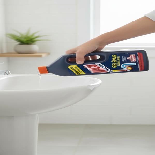 Ouragan Gel Déboucheur Canalisations Haute Intensité 15 Min 1 L