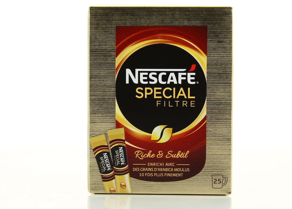 NESCAFÉ Special Filter Café Noir Instantané, Lot de 25 Sticks, 50 g