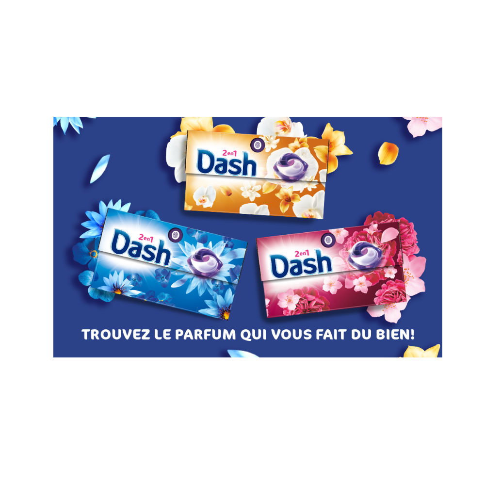 Dash Tablettes 2-en-1 Brise d’Air 26 Doses