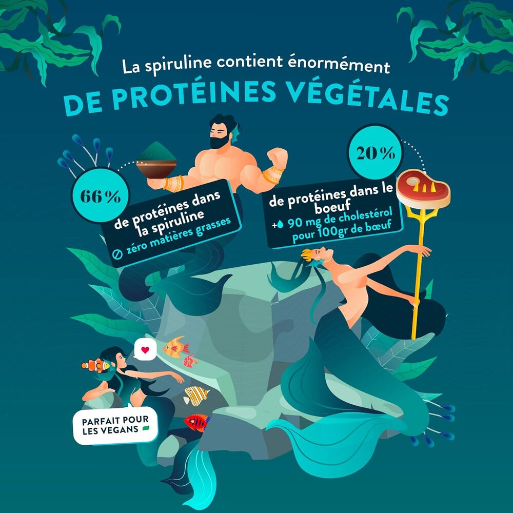 Nutri&Co Spiruline BIO 100 % française - 120 comprimés