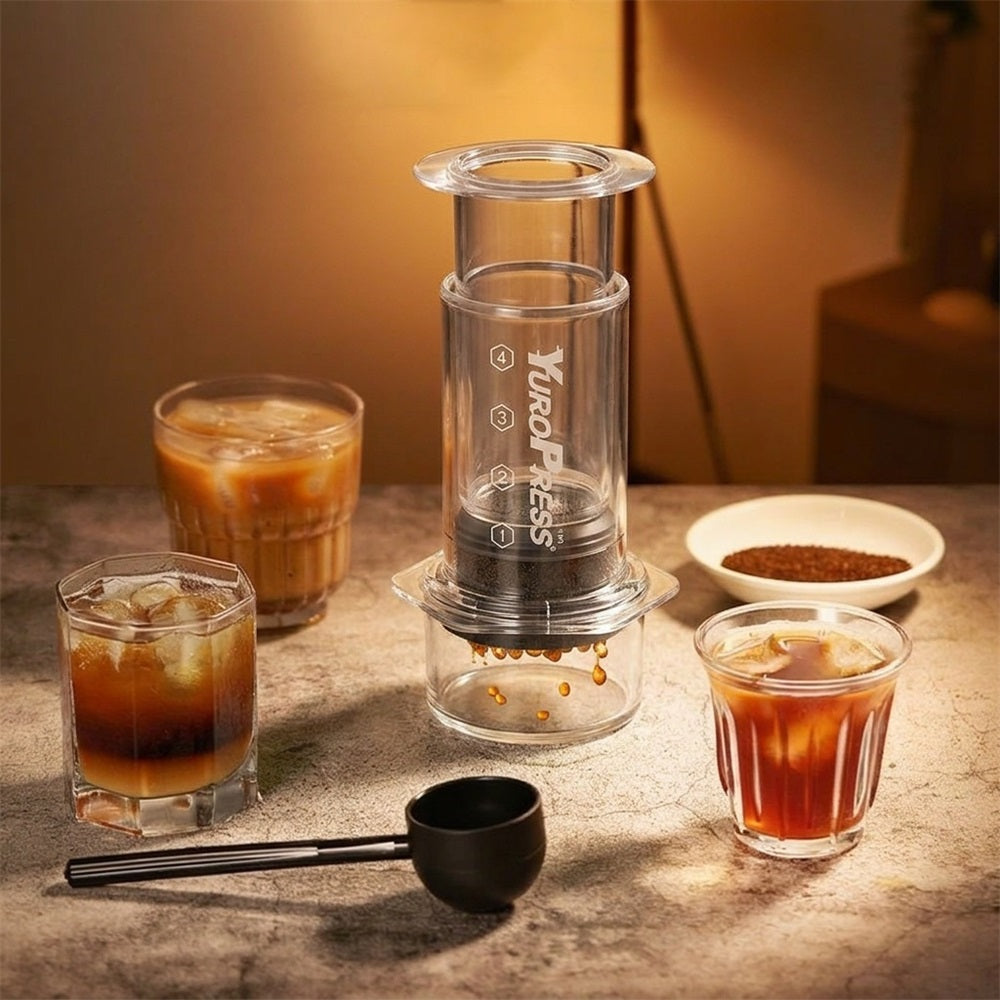 Huacan Cafetière à pression manuelle pour extraction concentrée