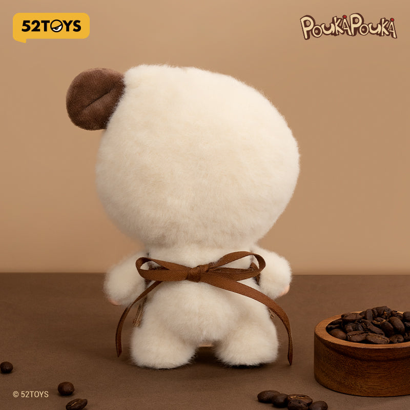 52TOYS POUKAPOUKA Série Coffee Time Peluche Visage en Vinyle Figurine de Collection Tendance Décor de Bureau Mignon Cadeau d'Anniversaire