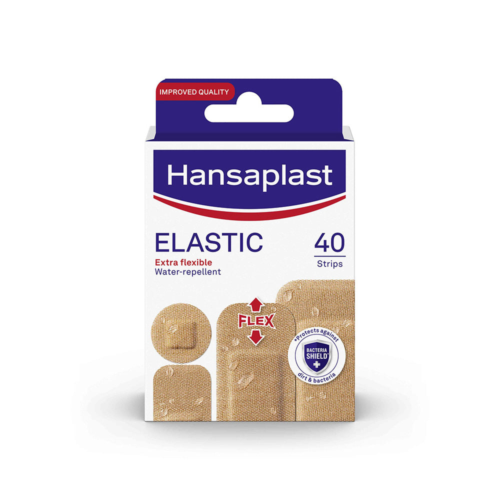 Hansaplast Pansements Plaies Elastic x40 4 Tailles