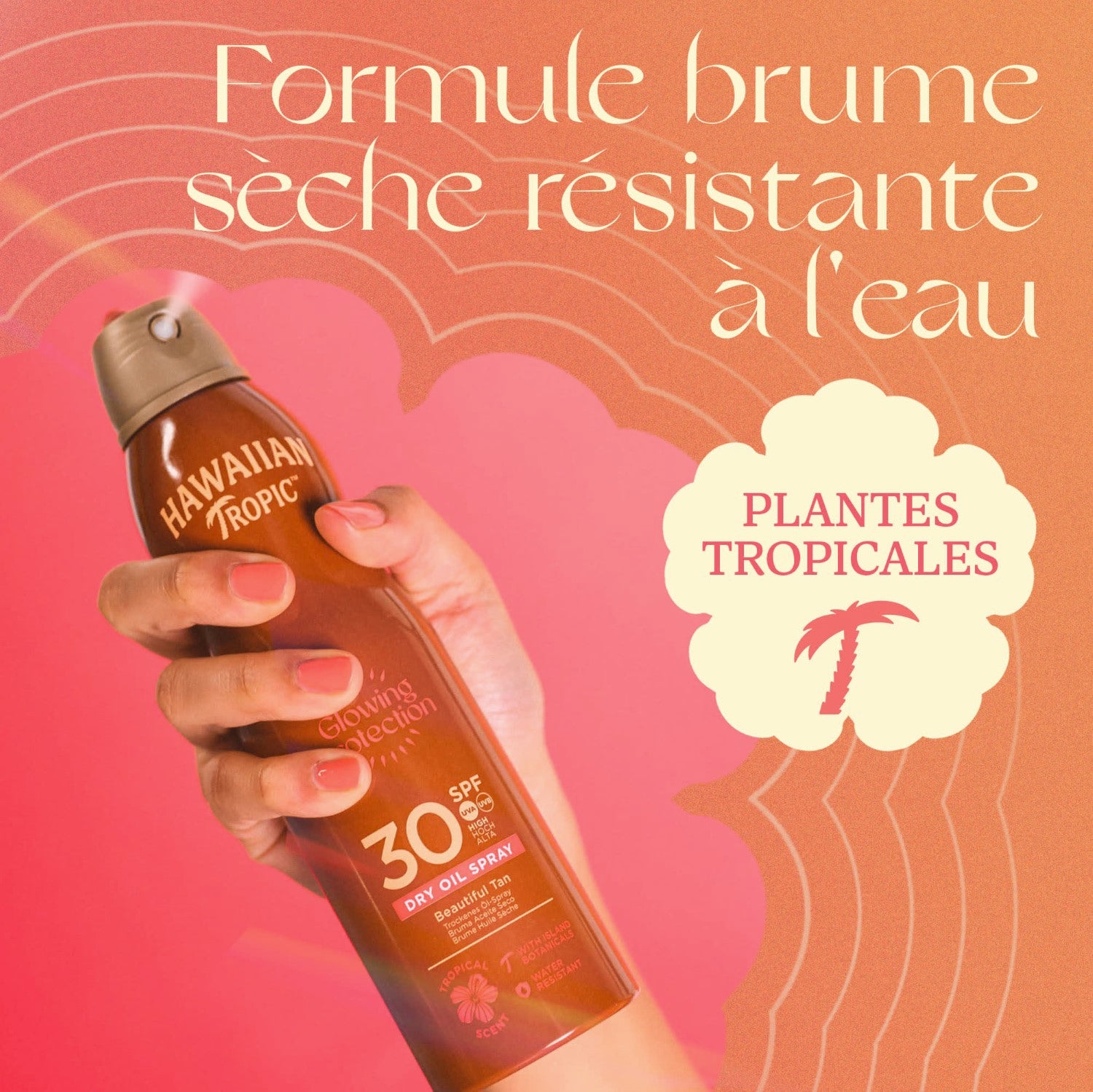 HAWAIIAN TROPIC Glowing Protection Brume huile solaire SPF 30 - 200 ml