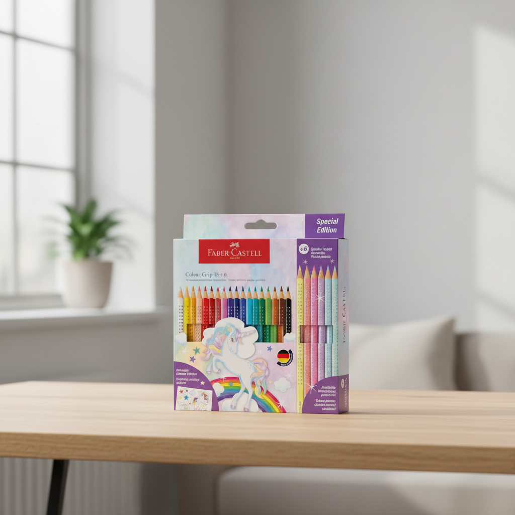 FABER-CASTELL Colour Grip Licorne Lot de 24 crayons de couleur