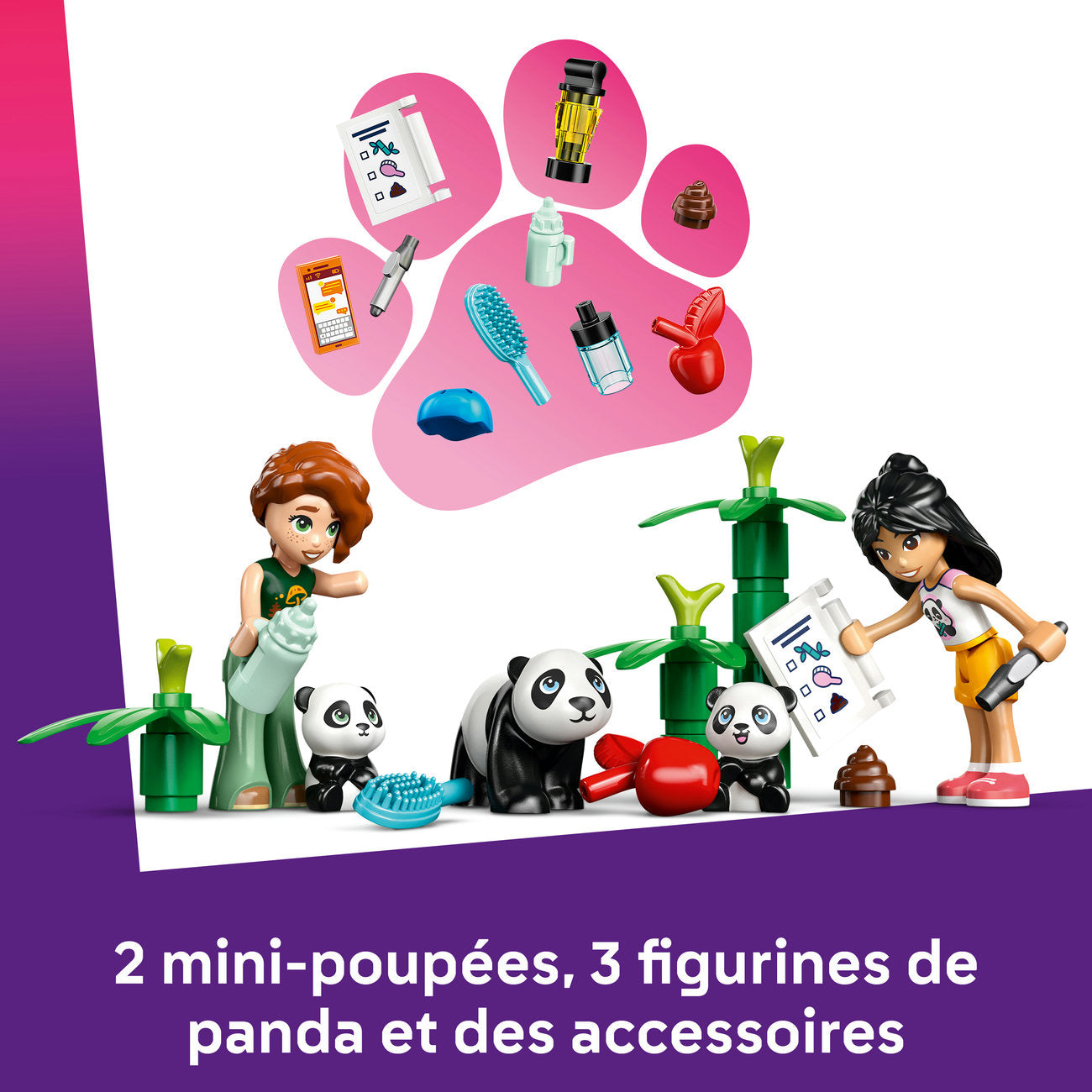LEGO Friends 42648 Soins aux animaux au sanctuaire des pandas