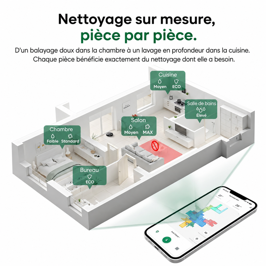 monsga MS1 Max Aspirateur robot laveur 2-en-1, 9000 Pa, station de vidage automatique 4,0 L, navigation LiDAR, autonomie 180 min, contrôle via application/télécommande/voix, pour sols durs et tapis