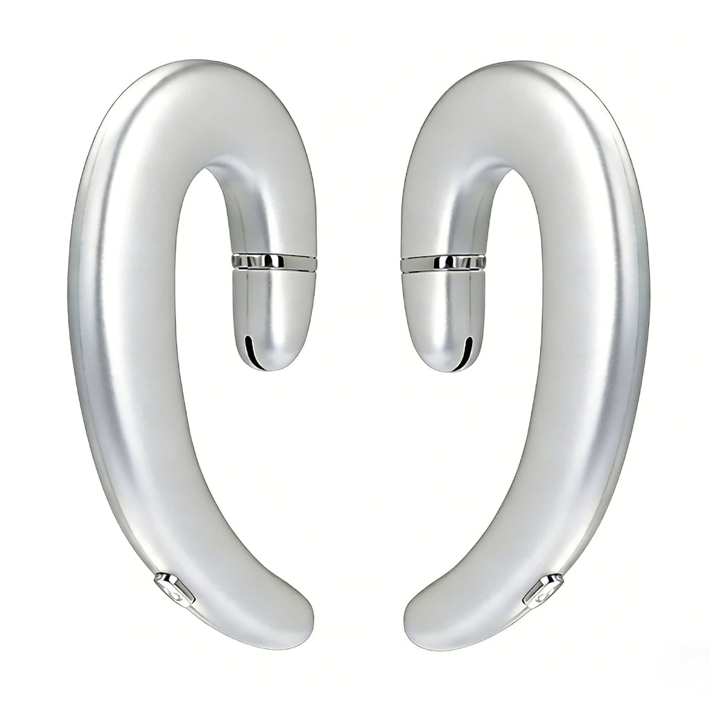 VoxorAI C6 Écouteurs Bluetooth avec traduction IA en temps réel, compatible avec 140 langues - Argent