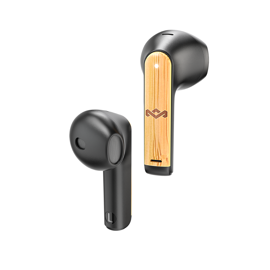 House of Marley Zion Écouteurs Bluetooth sans fil avec microphone intégré - Noir