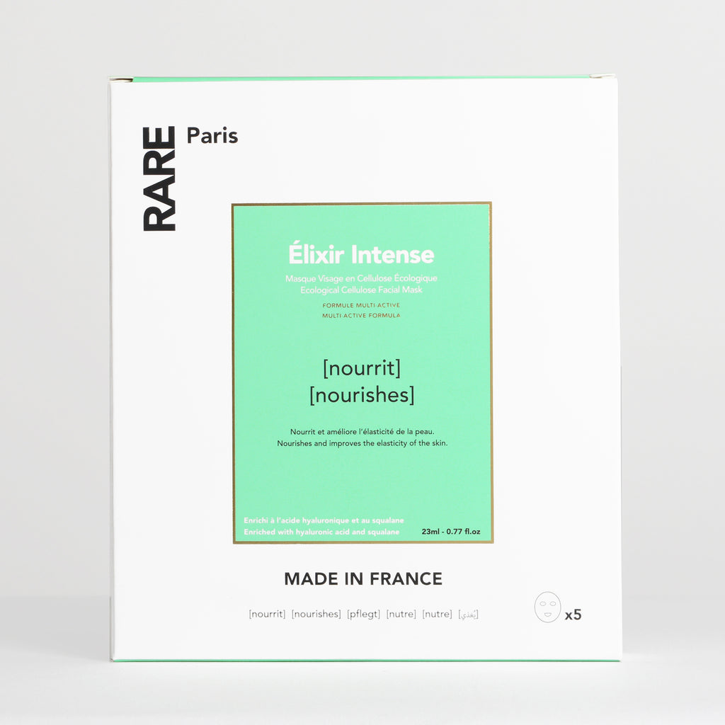 RARE Paris Boîte de Masques Elixir Intense (5 Feuilles)