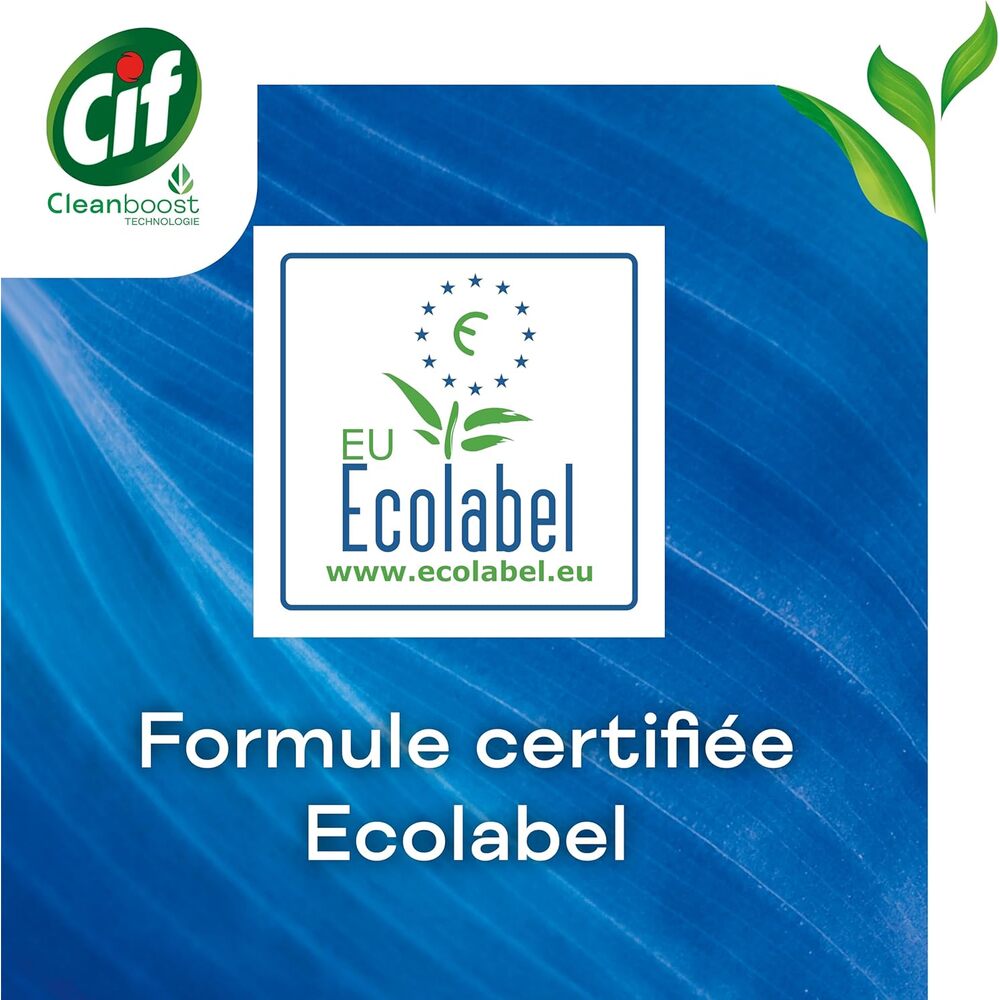 CIF Spray nettoyant salle de bain anticalcaire certifié Ecolabel Floral 750 ml