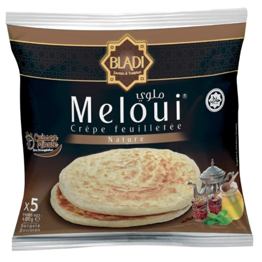 BLADI Crêpes feuilletées Méloui halal 5 pièces – 400g