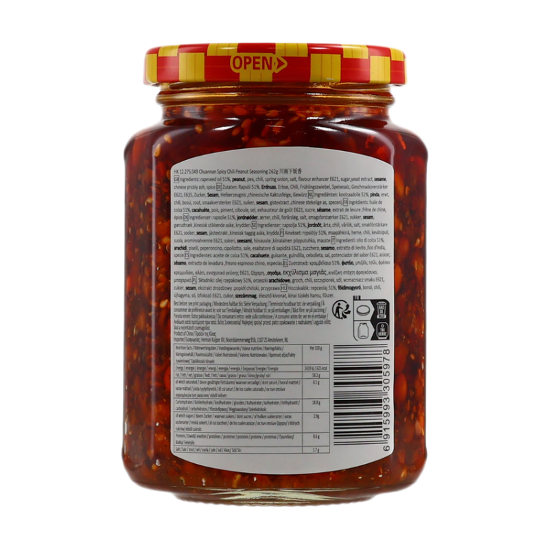 Chuan Nan Huile de piment - 258 g