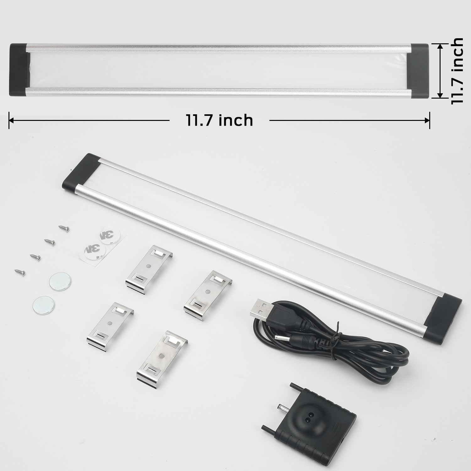 Lumière nocturne avec capteur de mouvement, 36 LED SMD Epistar 4014, 400 lm, commande par mouvement de la main, rechargeable par USB, pour chambre, chambre d’enfant et armoire