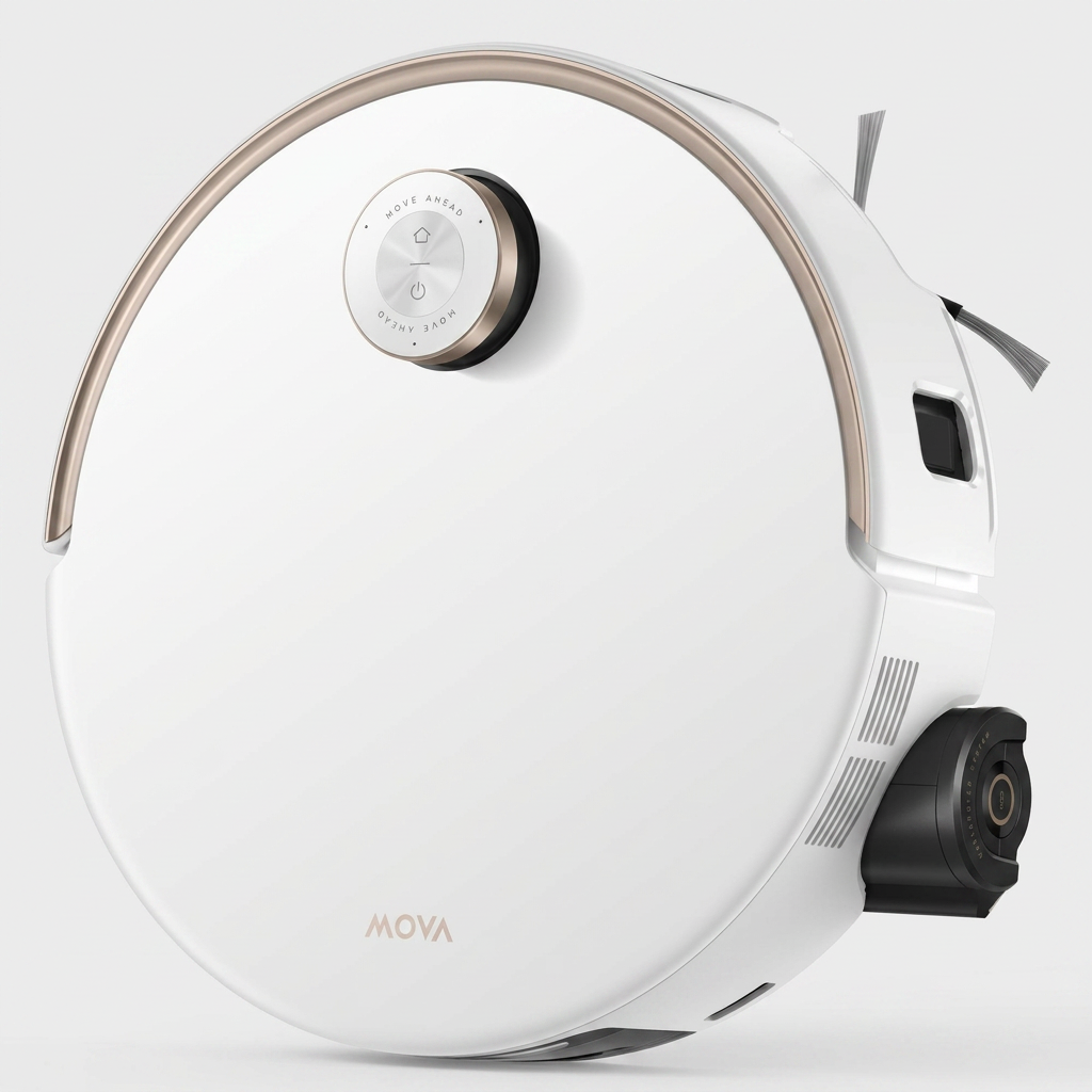 MOVA Z60 Ultra Aspirateur robot à rouleau blanc intégral