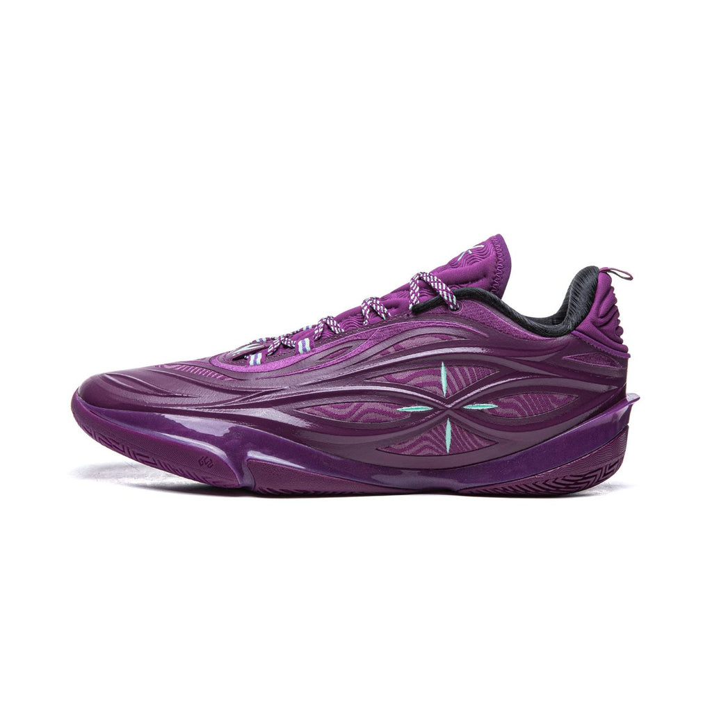 EU45 LI-NING Wade 808 5 Ultra V2 Chaussures de basket professionnel pour homme intérieur et extérieur - Violet sidéral