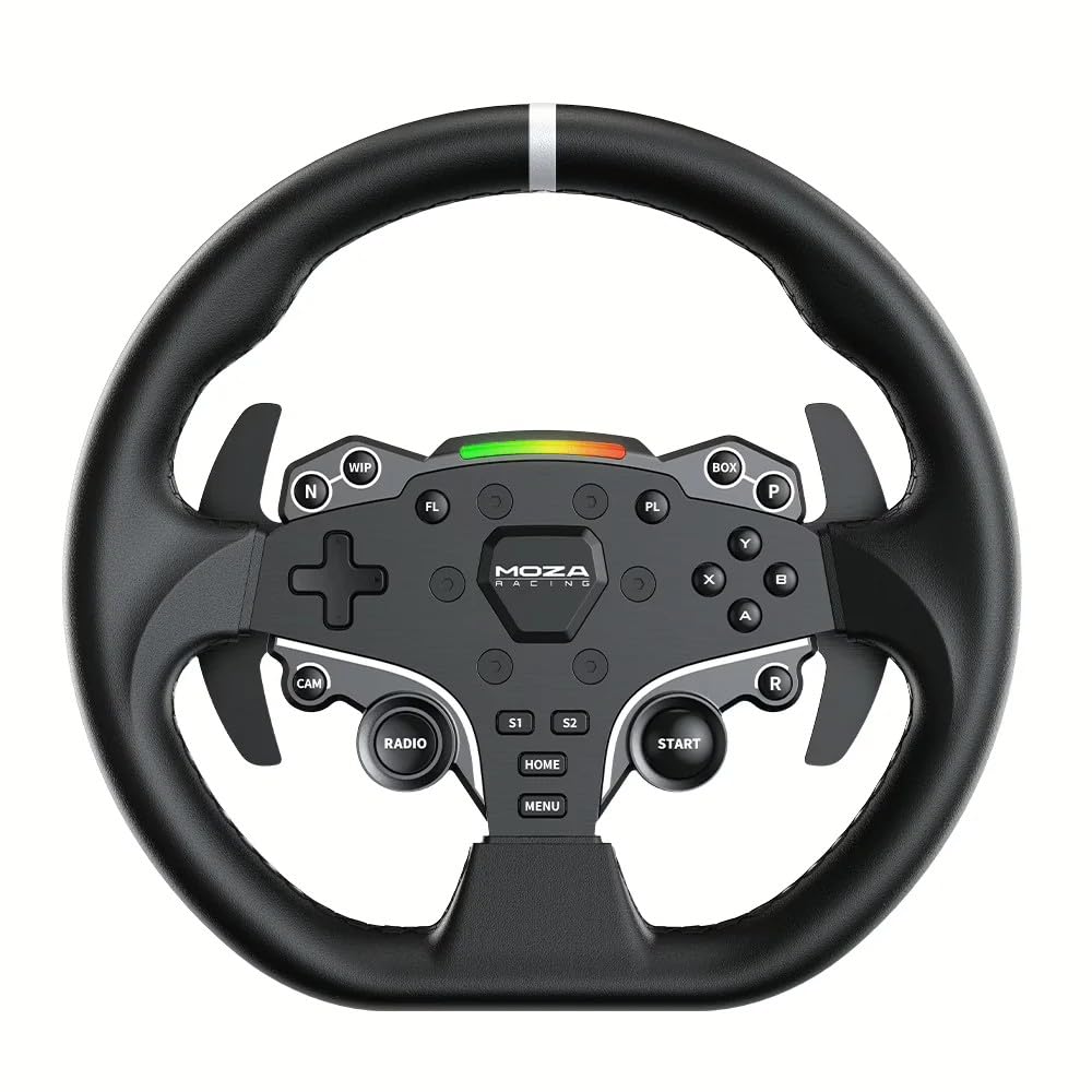 Moza Racing Pack R3 Racing pour PC - Inclus Volant de Course, Base de Volant et Pédales