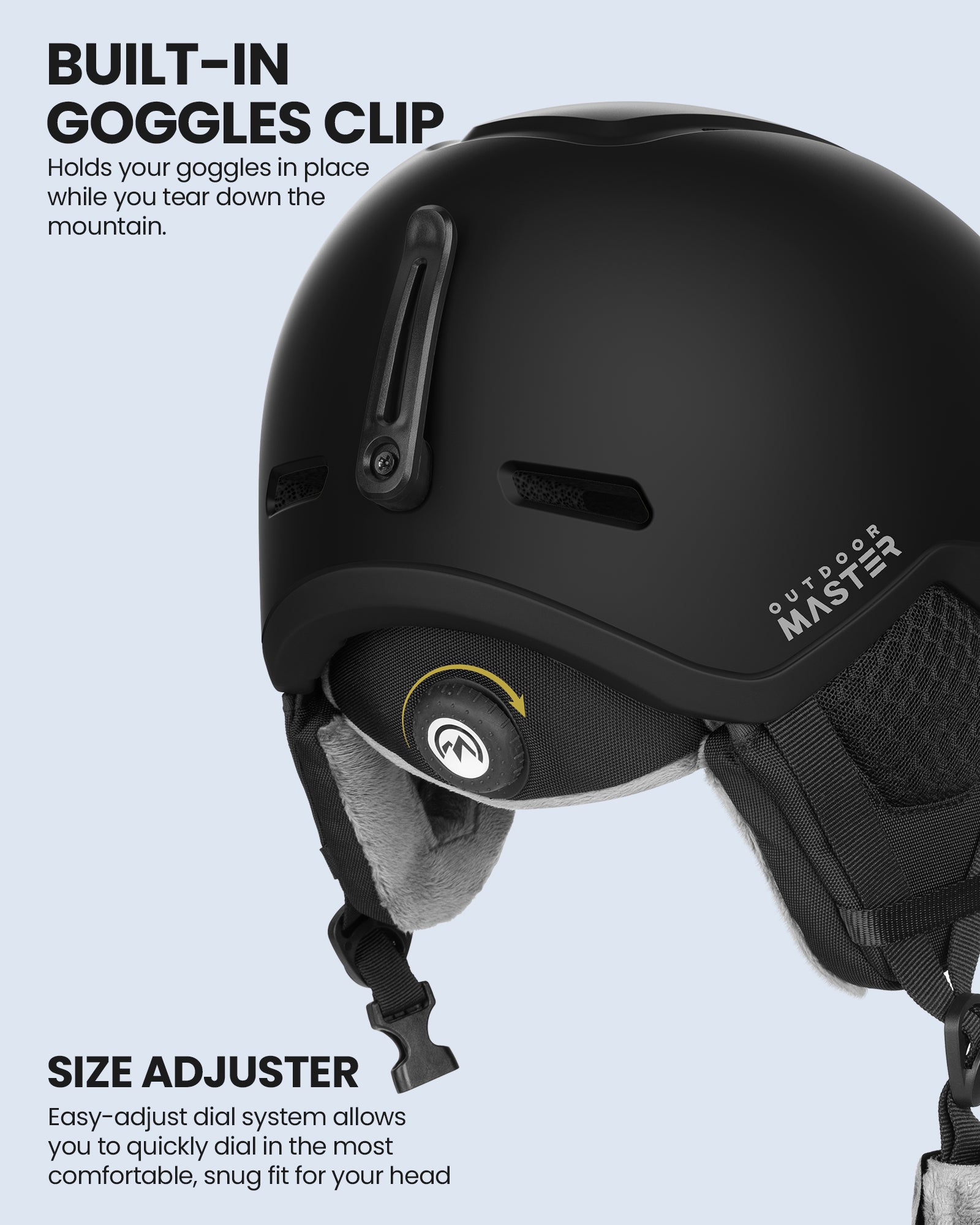 OutdoorMaster Diamond II - Casque de ski MIPS - Noir - S