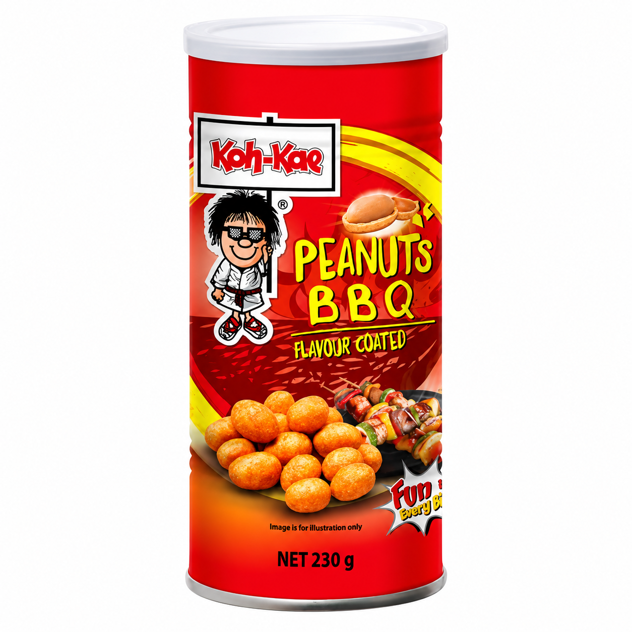 Koh-Kae Cacahuètes enrobées saveur barbecue - 230 g