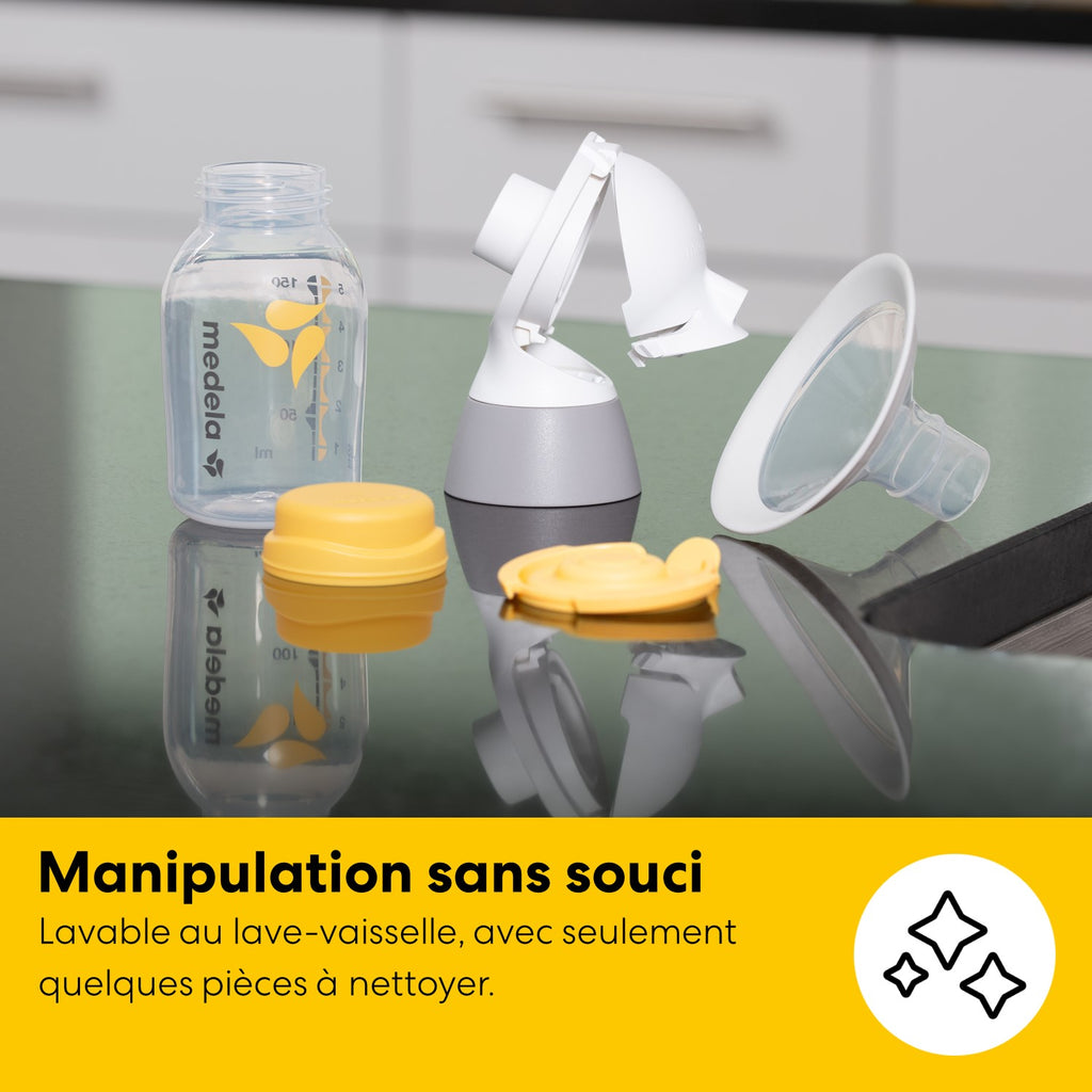 MEDELA Freestyle Mini Hands-Free Classic - Tire-lait électrique double, coquille 24 mm