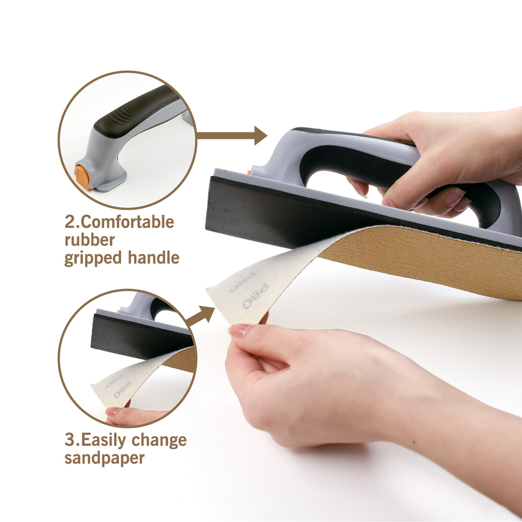 ROLLINGDOG SURFEX Kit de ponçage mural 16 pièces, kit de ponçage professionnel pour la préparation des surfaces murales, finition de plâtre, rénovation, bricolage et construction